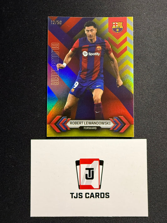 Robert Lewandowski - Gold /50 - TOPPS Barcelona Team Set 2023/24