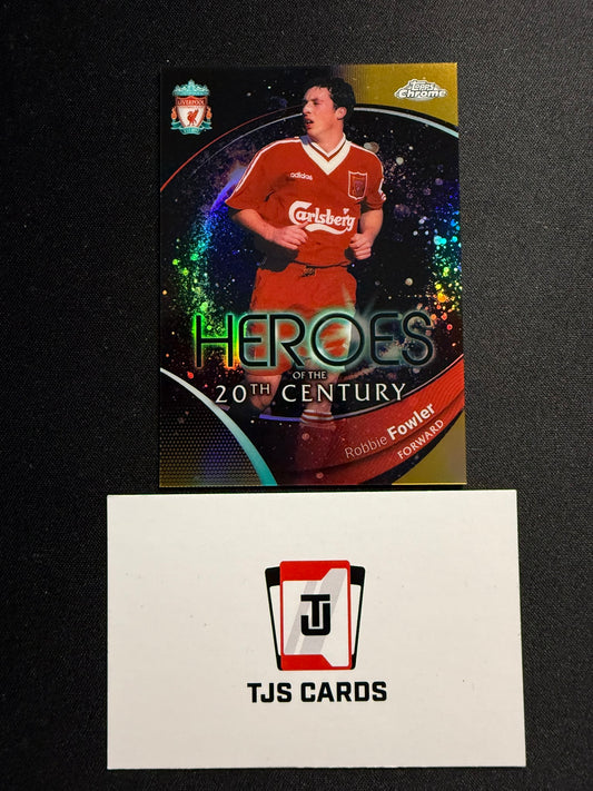 Robbie Fowler - Gold /50 - TOPPS Liverpool Chrome 2023/24
