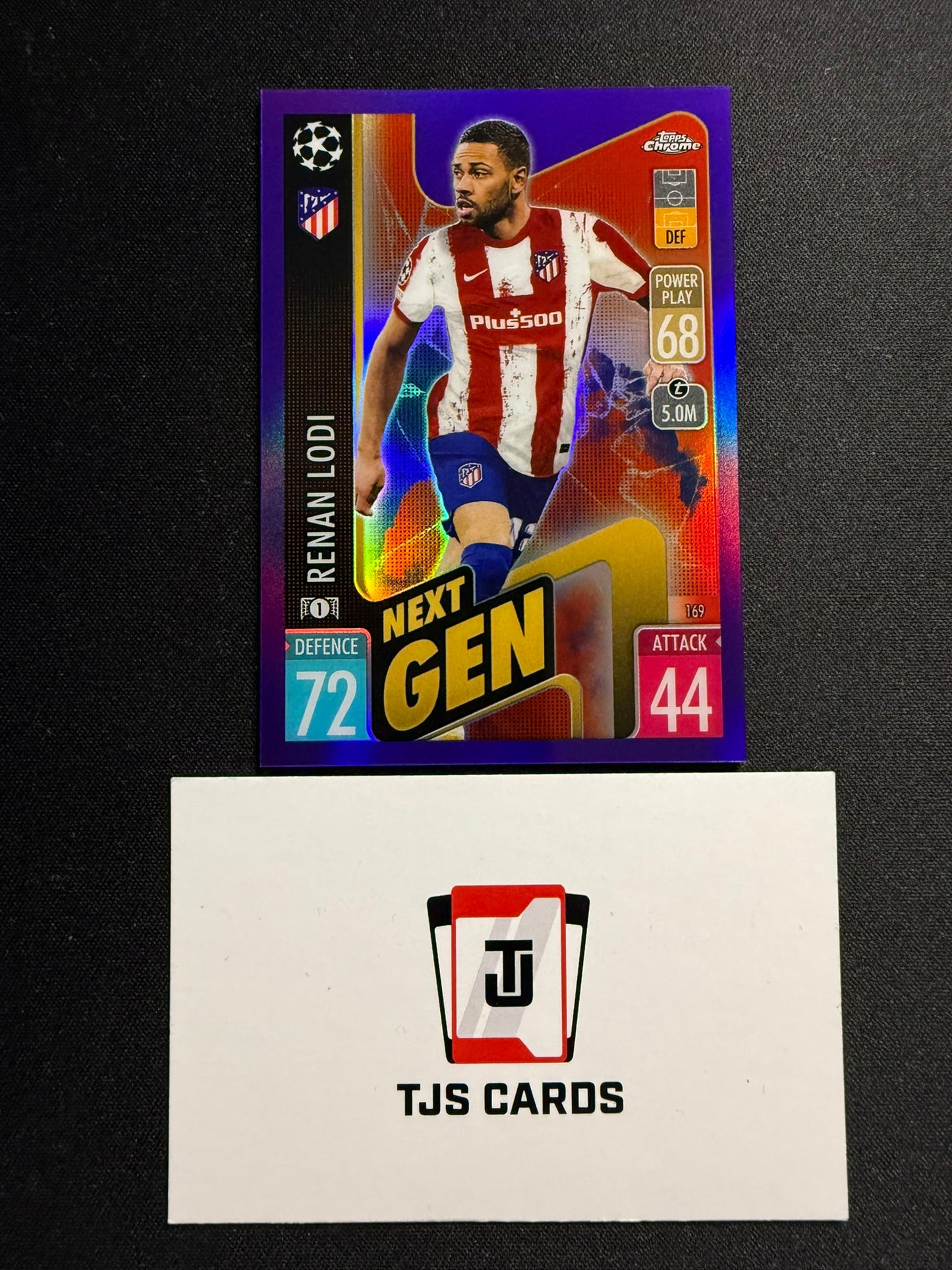 Renan Lodi - Purple /299 - TOPPS Match Attax Chrome 2021/22