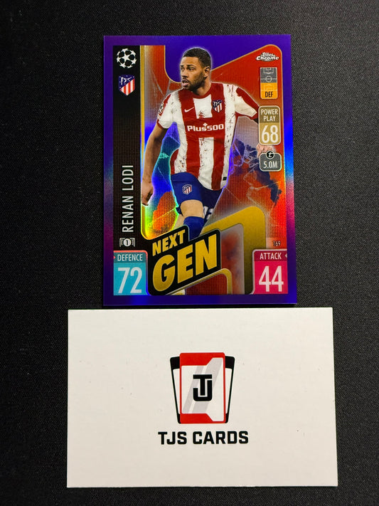 Renan Lodi - Purple /299 - TOPPS Match Attax Chrome 2021/22