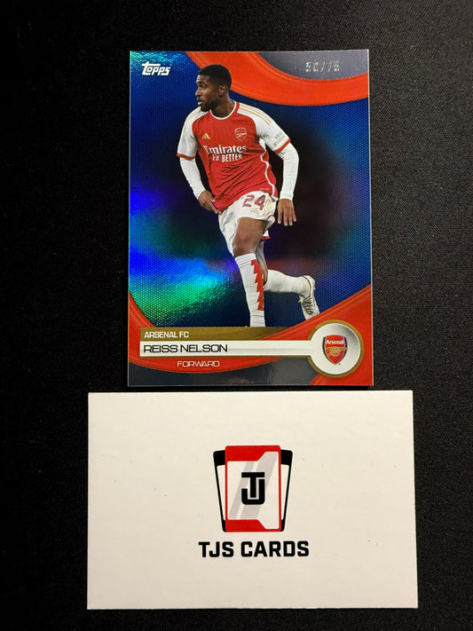Reiss Nelson - Blue /75 - TOPPS Arsenal Team Set 2023/24