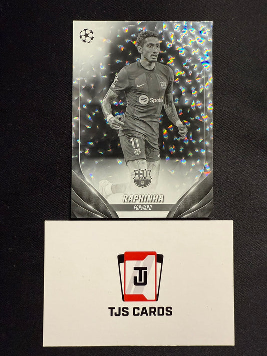 Raphinha - Black & White Icy /150 - TOPPS UCC 2023/24