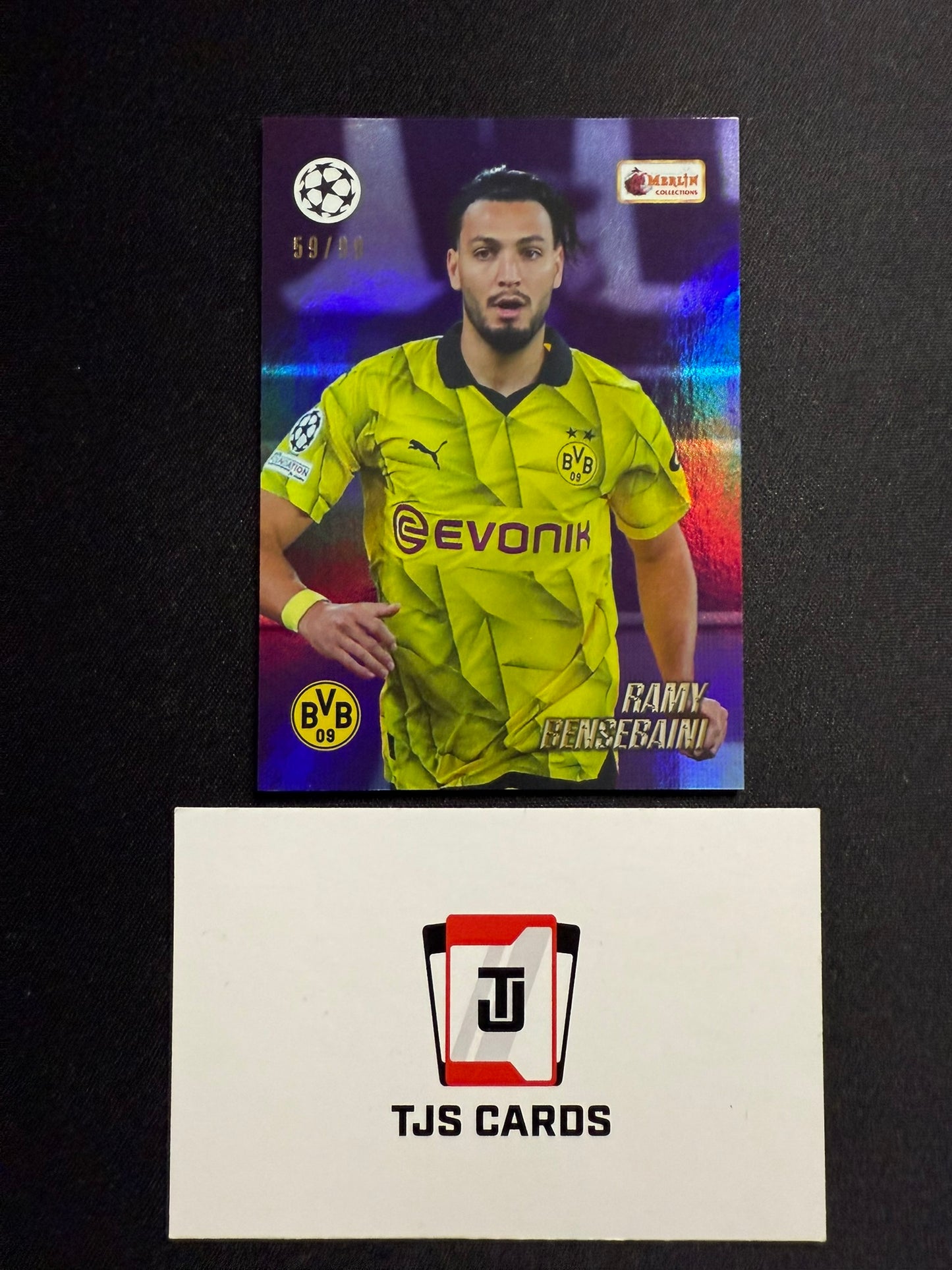 Ramy Bensebaini - Purple /99 - TOPPS Merlin Heritage UCC 2023/24