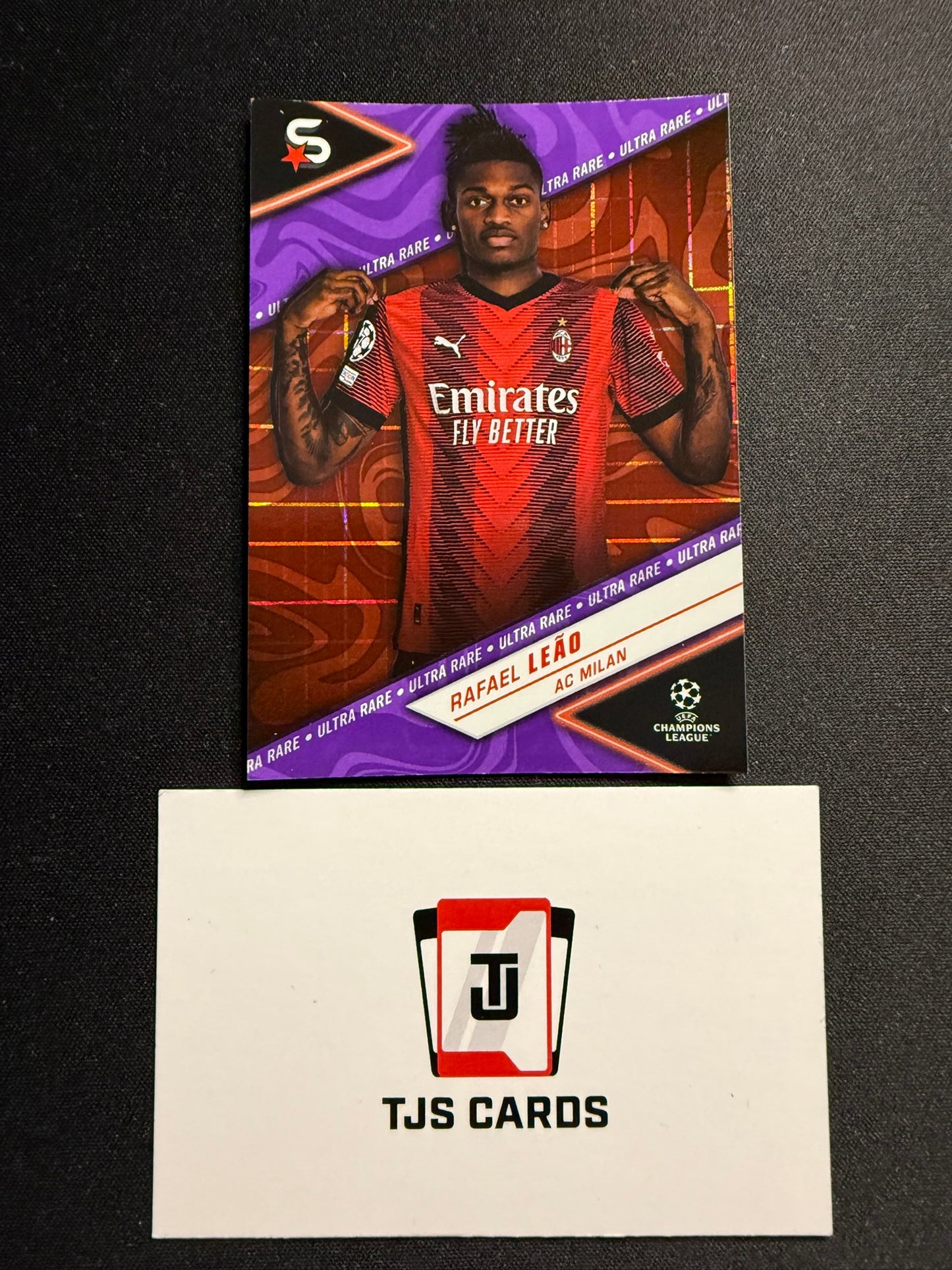 Rafael Leao - Purple Ultra Rare /99 - TOPPS Superstars UCC 2023/24