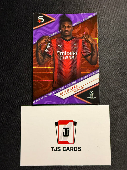 Rafael Leao - Purple Ultra Rare /99 - TOPPS Superstars UCC 2023/24