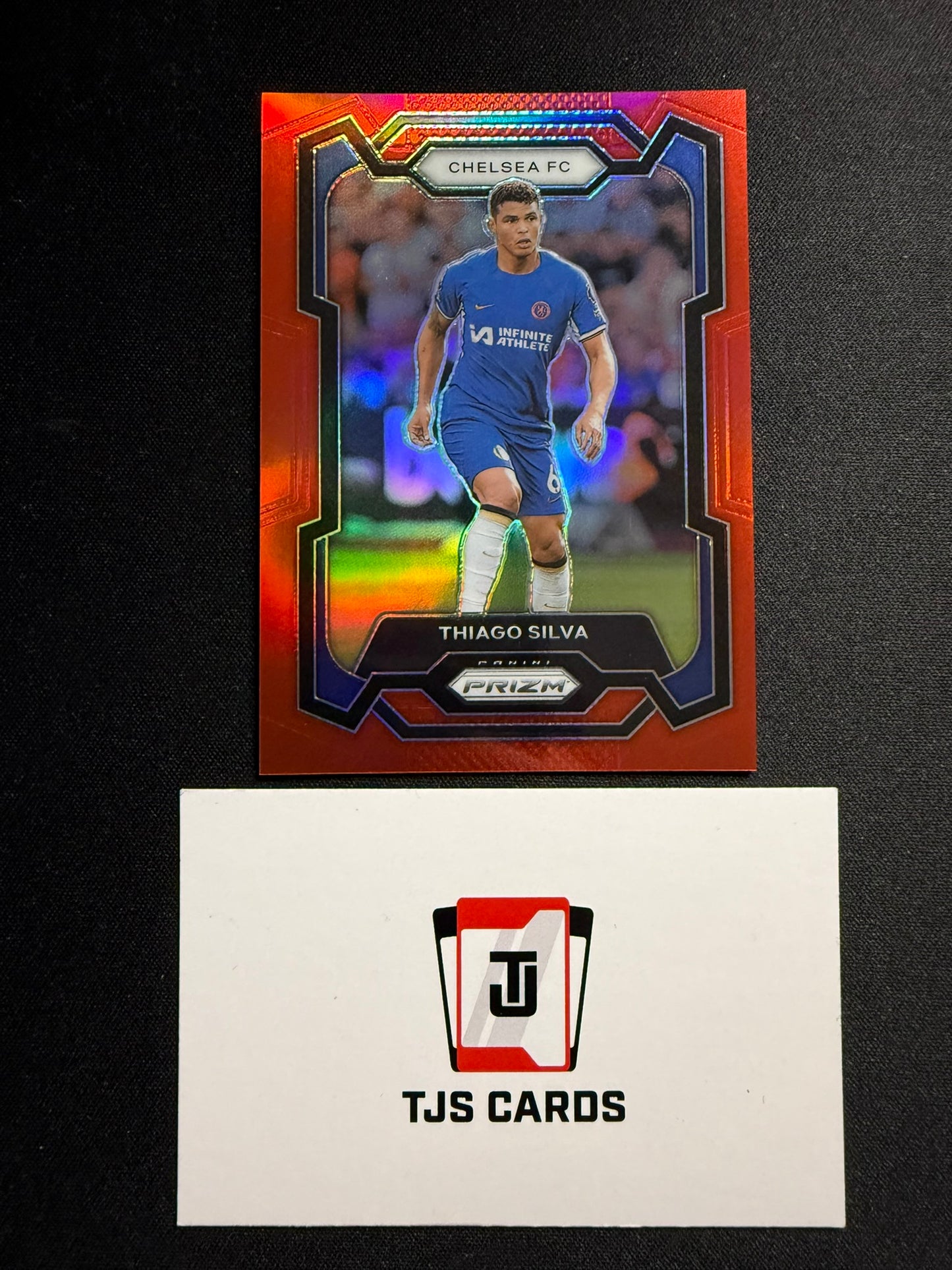 Thiago Silva - Red /199 - Panini Prizm Premier League 2023/24