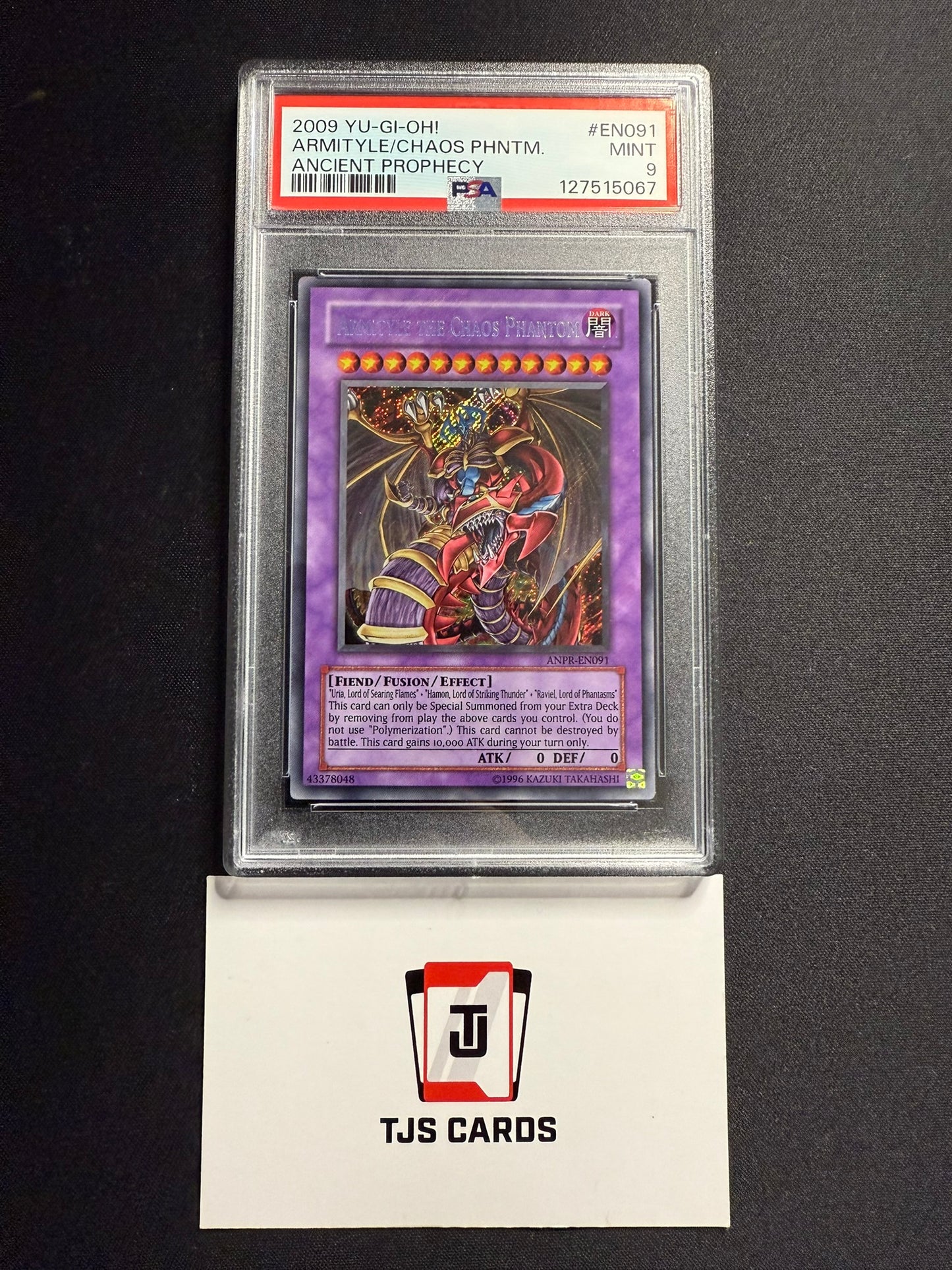 Armityle The Chaos Phantom - PSA 9 - Secret Rare ANPR-EN091 - YuGiOh
