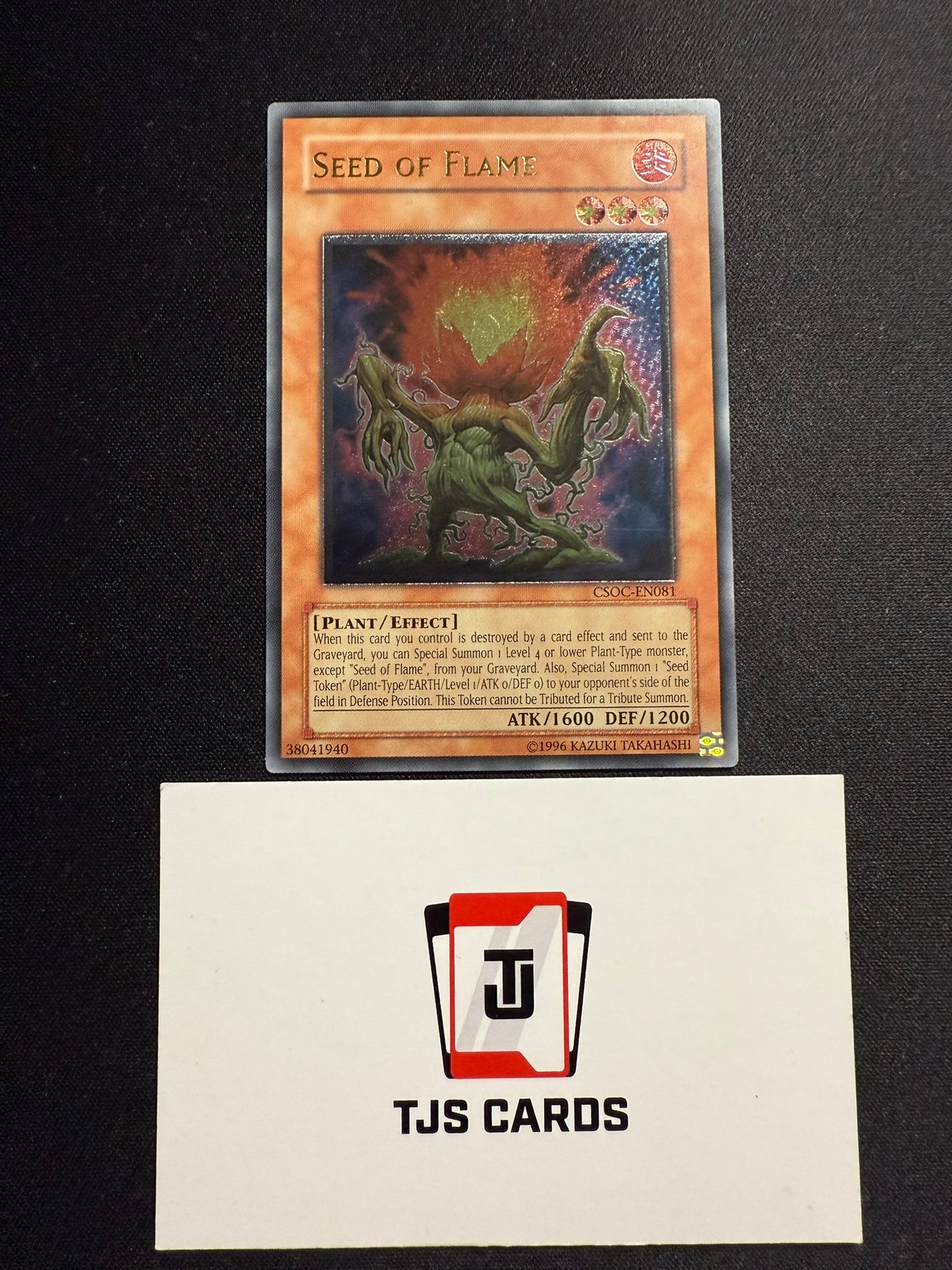 Seed Of Flame - Ultimate Rare CSOC-EN081 - LP - YuGiOh