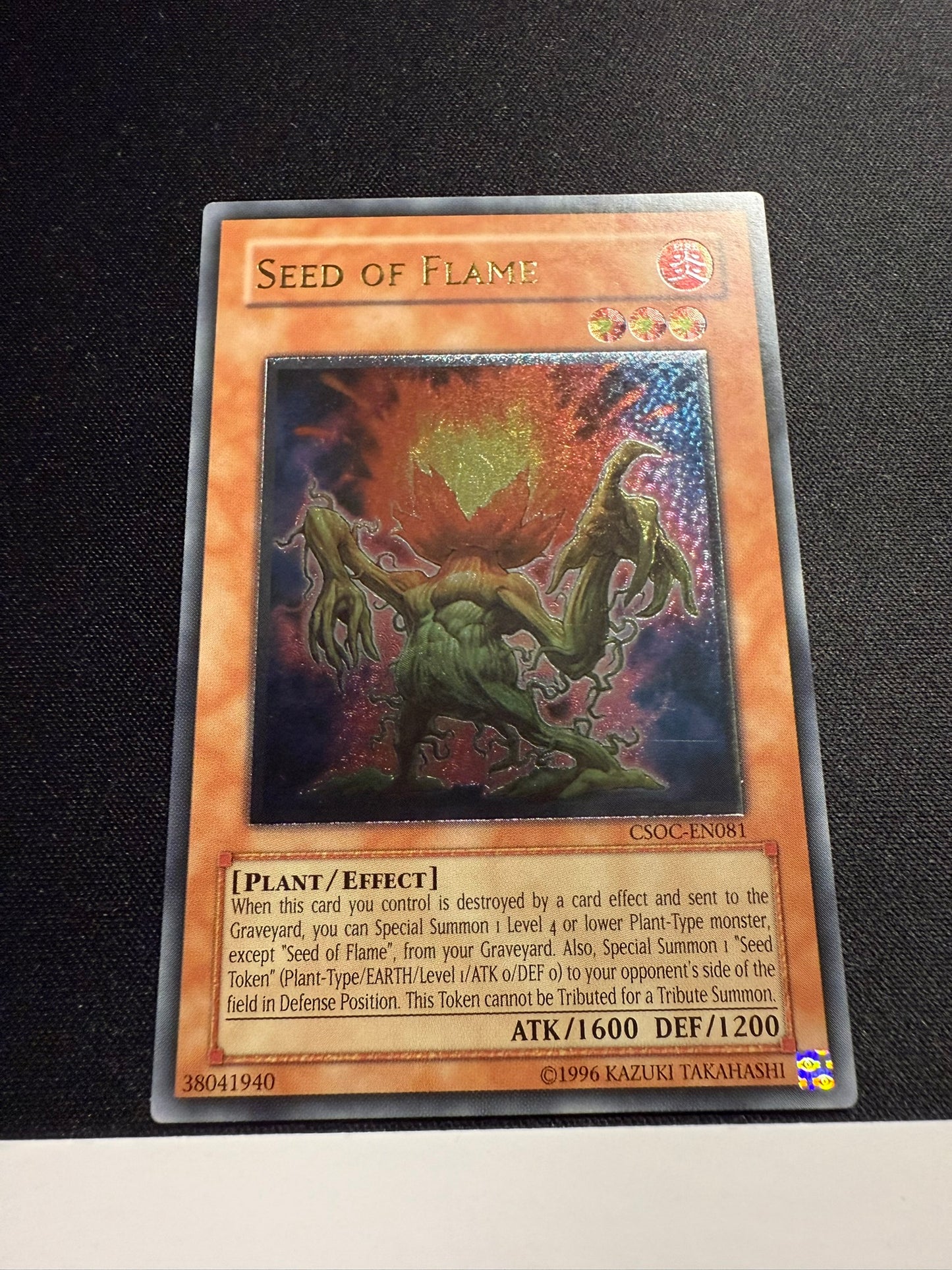 Seed Of Flame - Ultimate Rare CSOC-EN081 - LP - YuGiOh