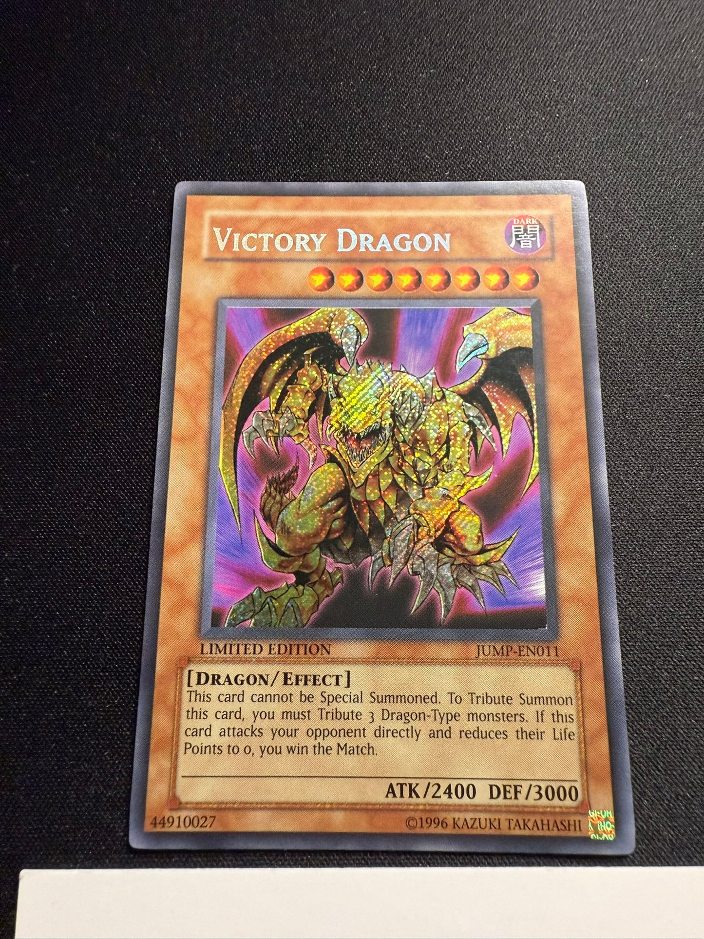 Victory Dragon - Secret Rare Limited Edition JUMP-EN011 - LP - YuGiOh