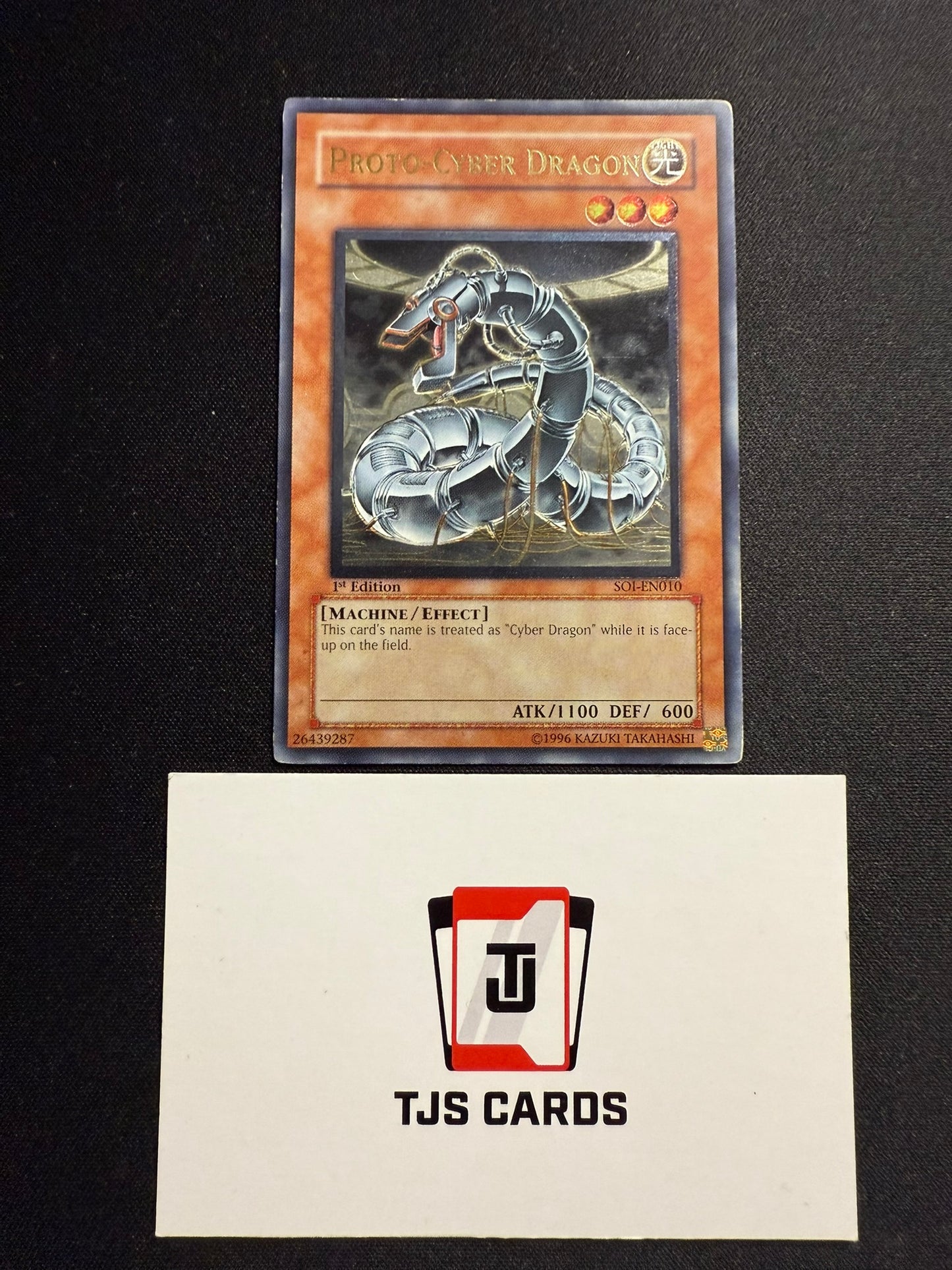 Proto-Cyber Dragon - Ultimate Rare 1st Edition SOI-EN010 - MP - YuGiOh