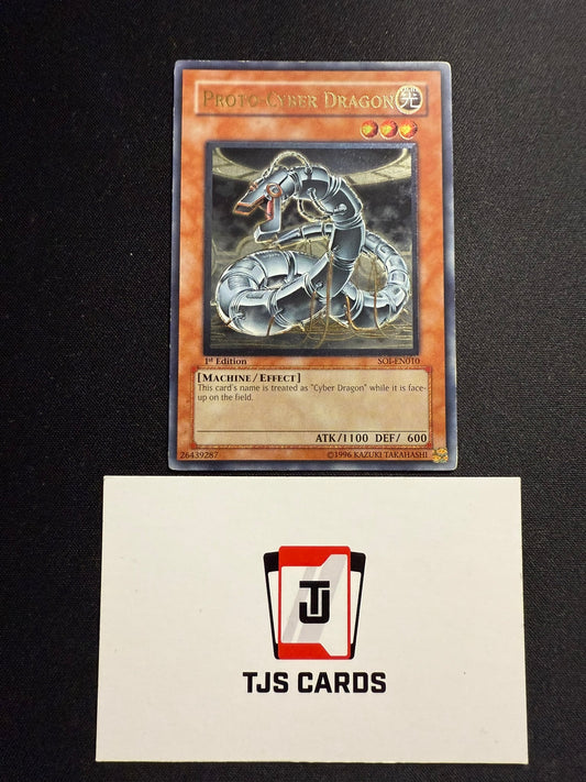 Proto-Cyber Dragon - Ultimate Rare 1st Edition SOI-EN010 - MP - YuGiOh