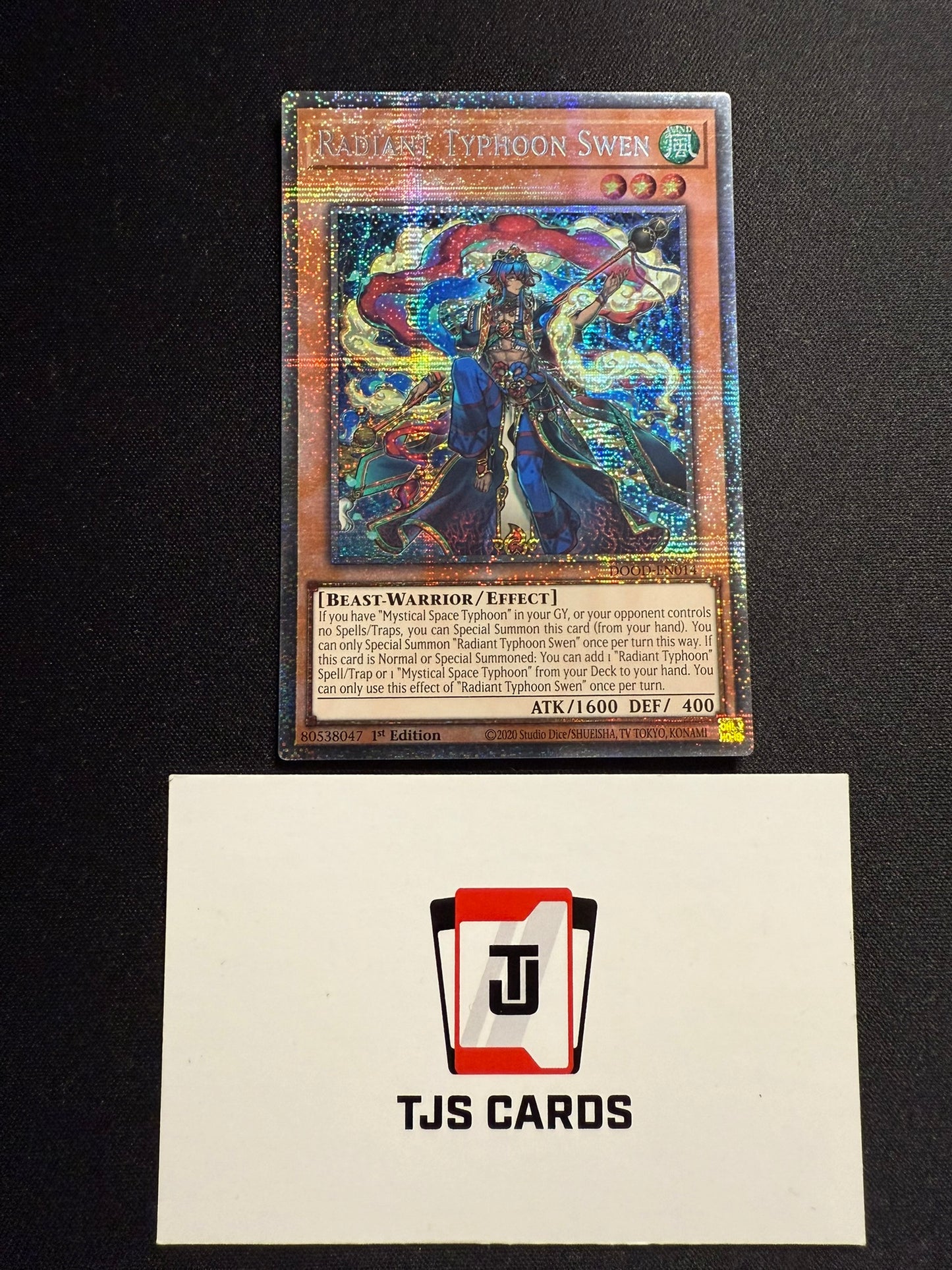 Radiant Typhoon Swen - Starlight Rare DOOD-EN014 - YuGiOh