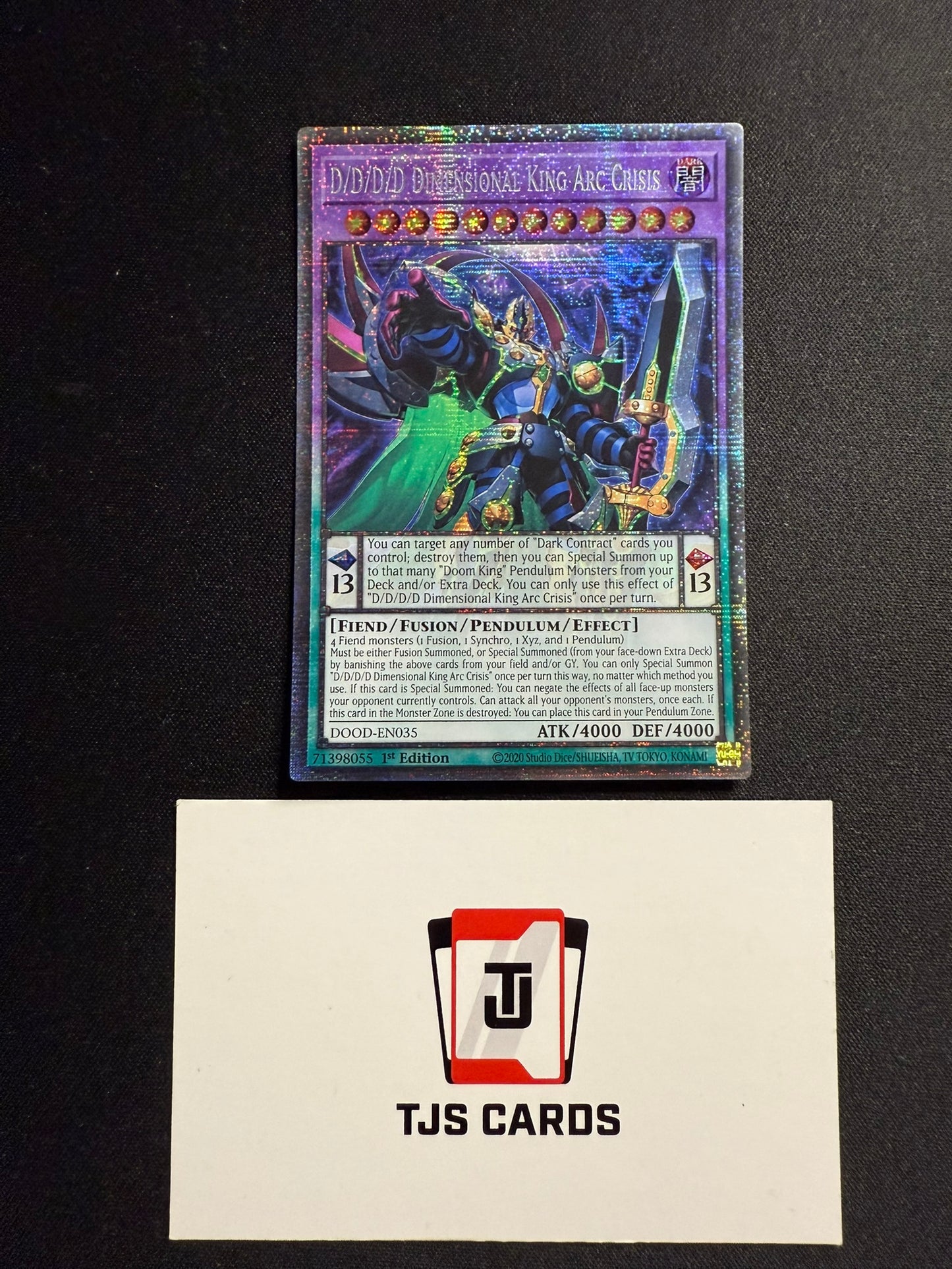 D/D/D/D Dimensional KIng Arc Crisis - Starlight Rare DOOD-EN035 - YuGiOh