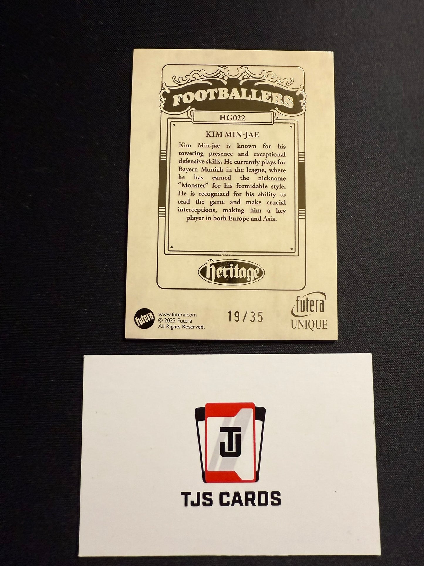 Christopher Nkunku - Gold Heritage /35 - Futera Unique 2023