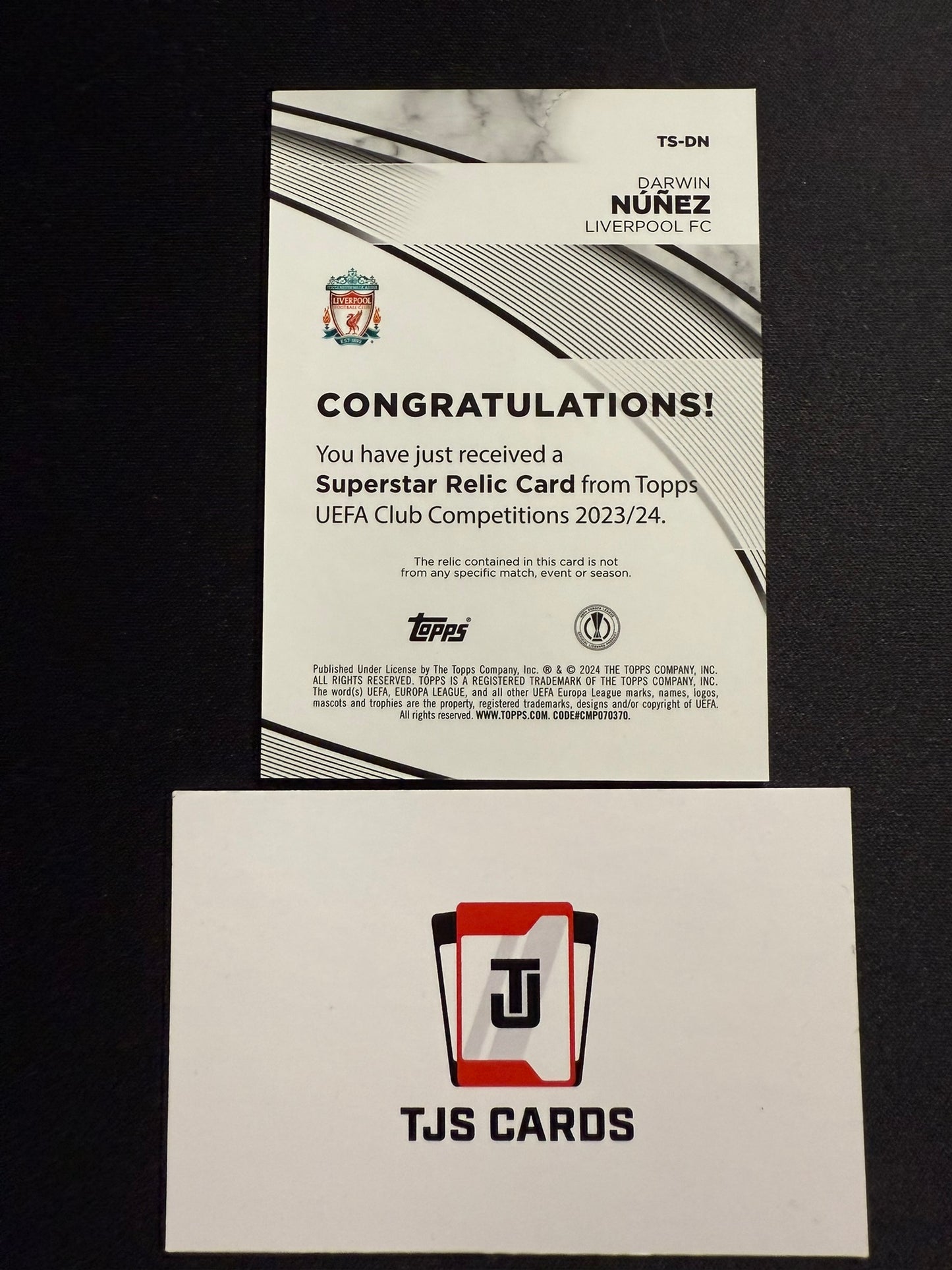 Darwin Nunez - Player-Worn Patch - TOPPS UCC 2023/24