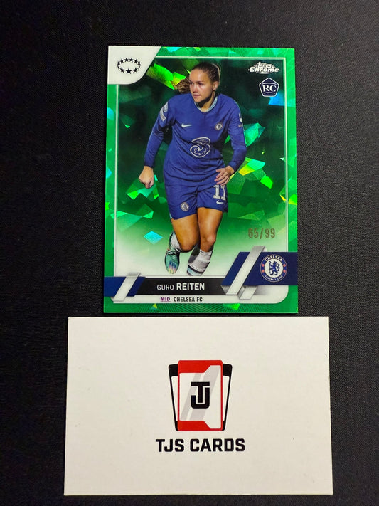 Guro Reiten - Rookie Green /99 - TOPPS UWCL Sapphire 2022/23
