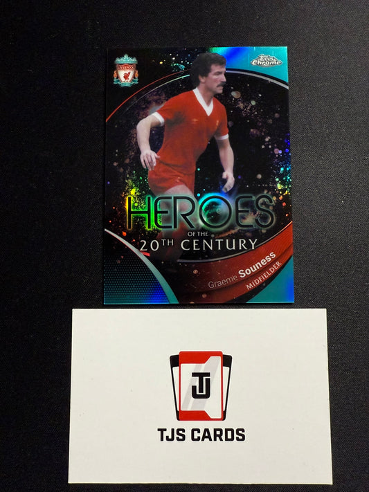 Graeme Souness - Aqua /99 - TOPPS Liverpool Chrome 2023/24