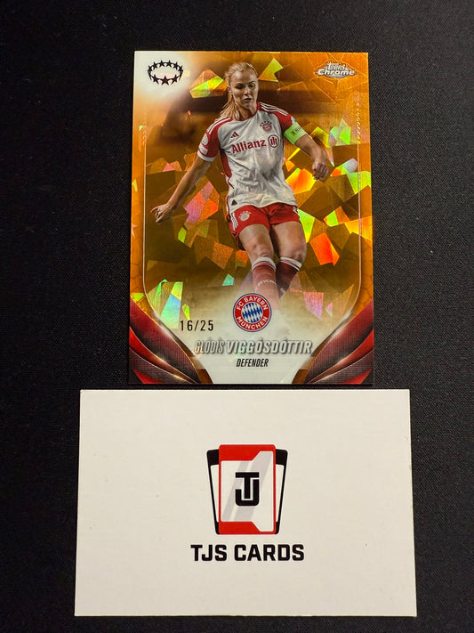 Glodis Viggosdottir - Orange /25 - TOPPS UWCL Sapphire 2023/24