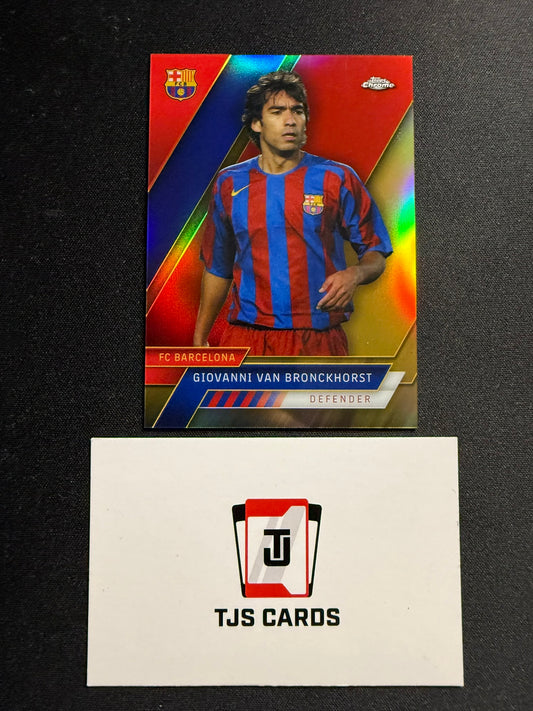 Giovanni Van Bronckhorst - Gold /50 - TOPPS Chrome Barcelona 2022/23