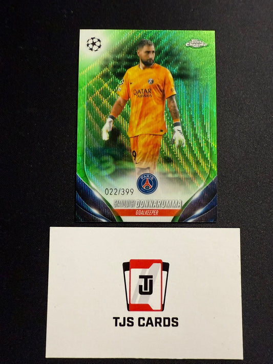 Gianluigi Donnarumma - Green Wave /399 - TOPPS Chrome UCC 2023/24