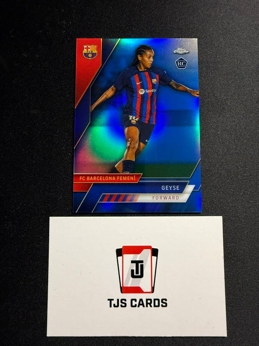 Geyse - Rookie Blue /75 - TOPPS Chrome Barcelona 2022/23