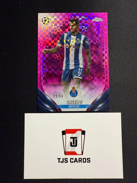 Galeno - Pink Geometric /99 - TOPPS Chrome UCC 2023/24