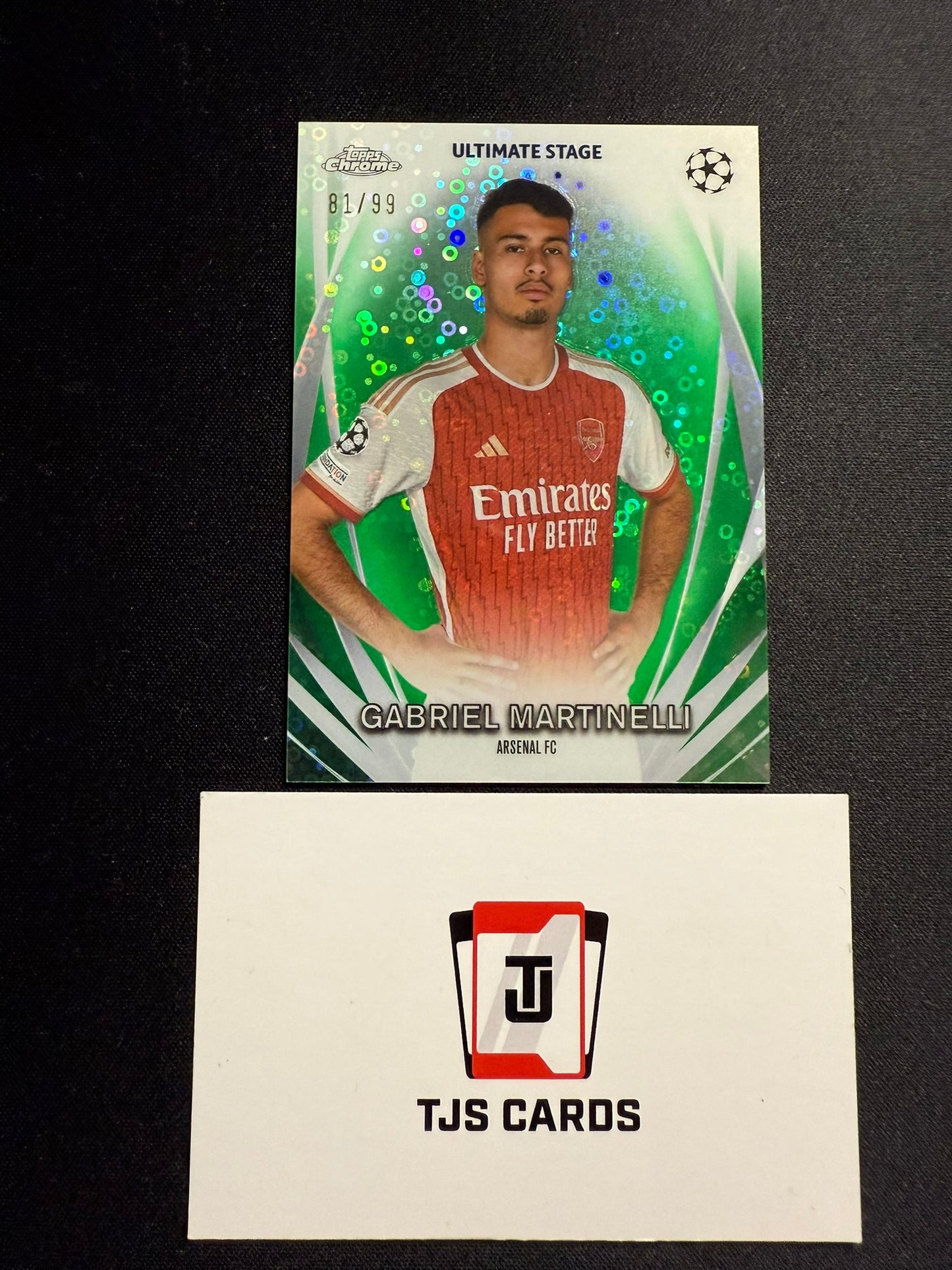 Gabriel Martinelli - Green Ultimate Stage /99 - TOPPS UCC 2023/24
