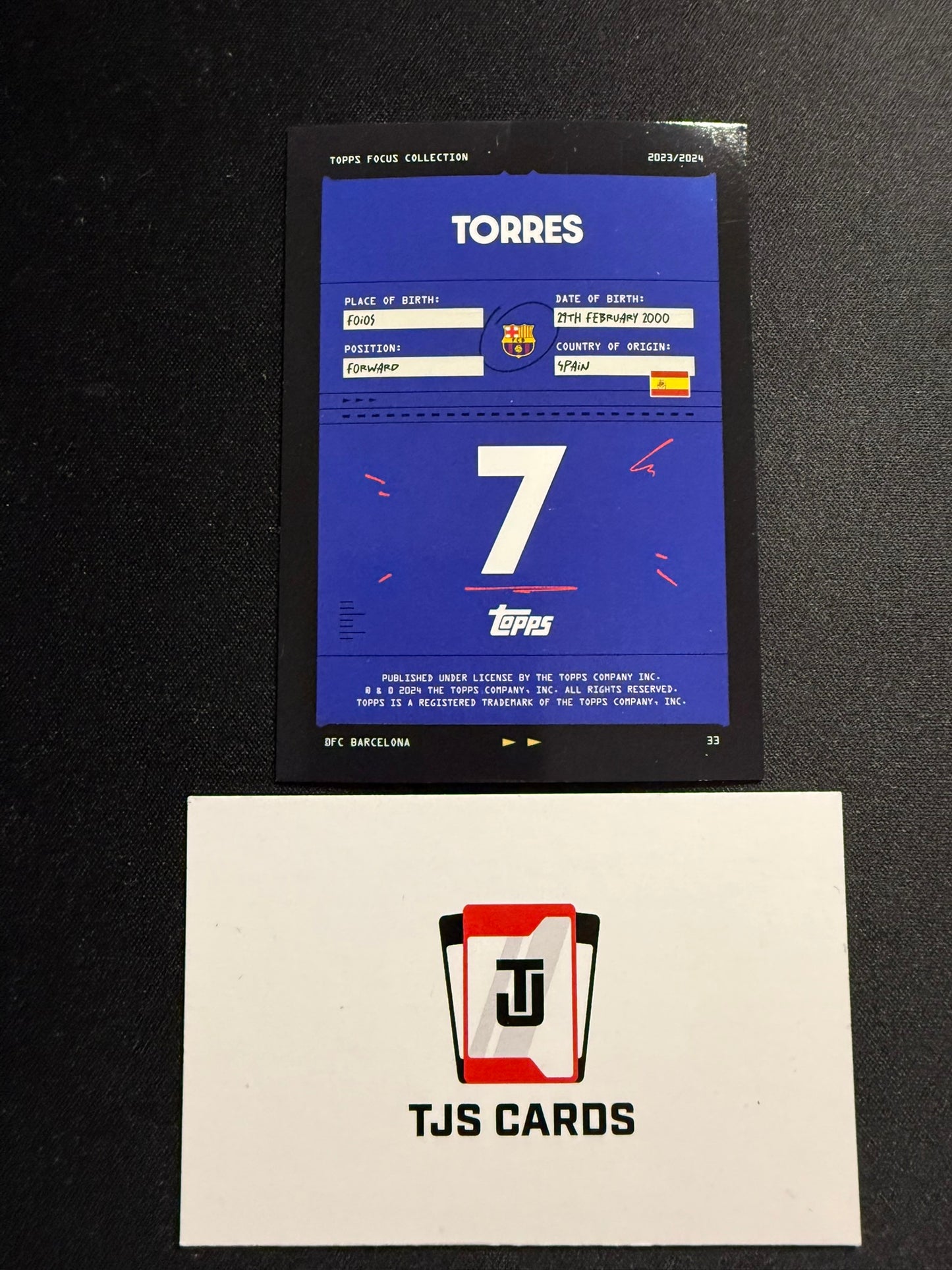 Ferran Torres - Green /99 - TOPPS Focus Barcelona 2023/24