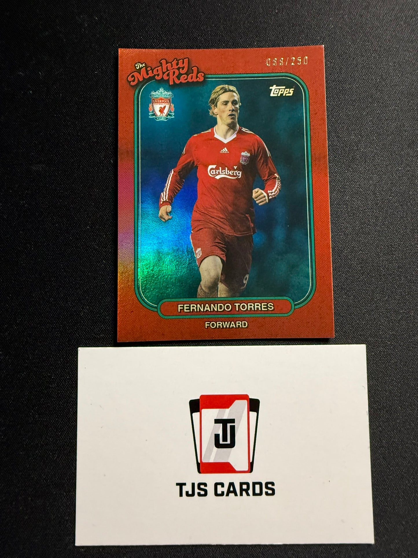 Fernando Torres - Aqua The Mighty Red /250 - TOPPS Liverpool Team Set 2023/24