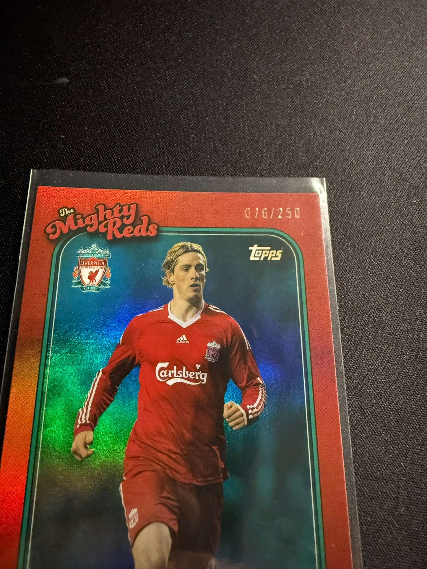 Fernando Torres - Aqua The Mighty Red /250 - TOPPS Liverpool Team Set 2023/24