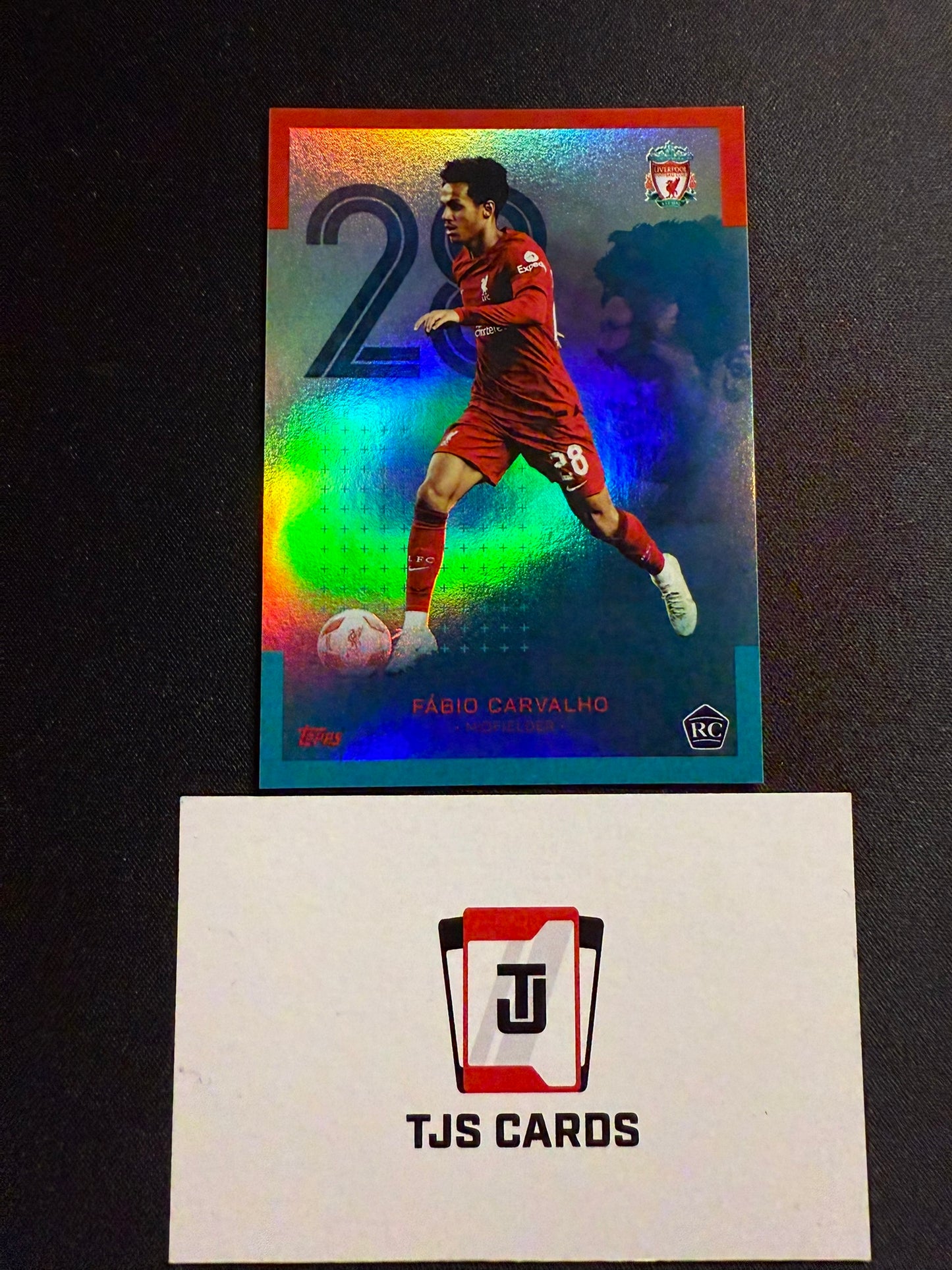 Fabio Carvalho - Rookie Aqua /175 - TOPPS Liverpool Team Set 2022/23
