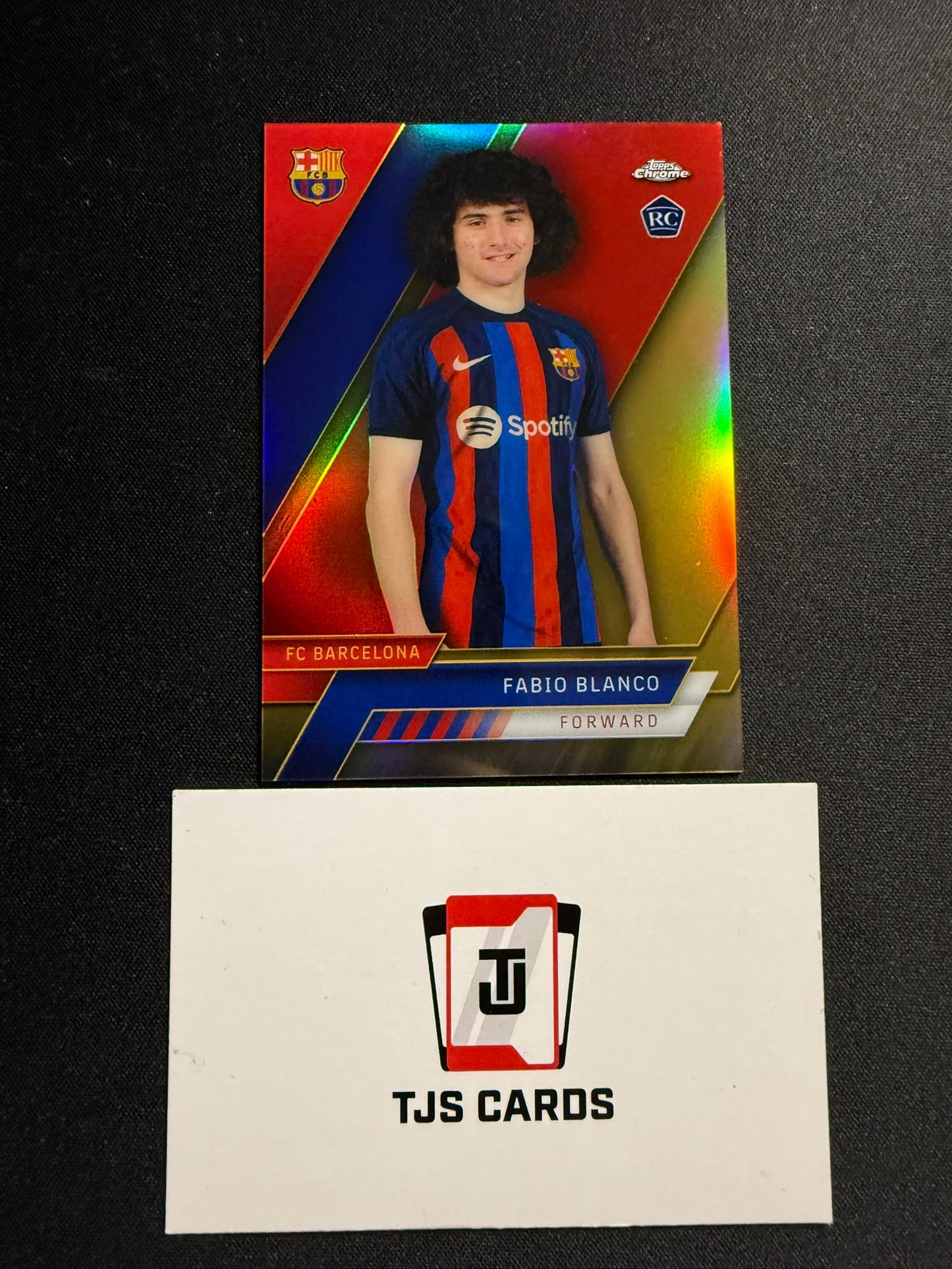 Fabio Blanco - Rookie Gold /50 - TOPPS Chrome Barcelona 2022/23