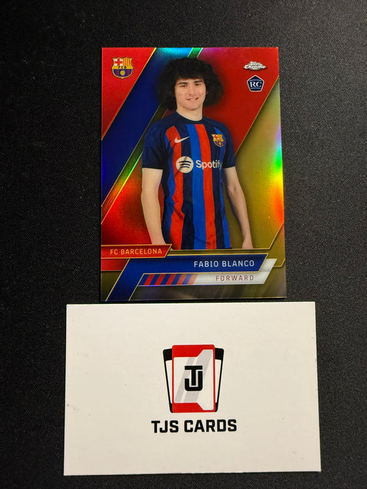 Fabio Blanco - Rookie Gold /50 - TOPPS Chrome Barcelona 2022/23