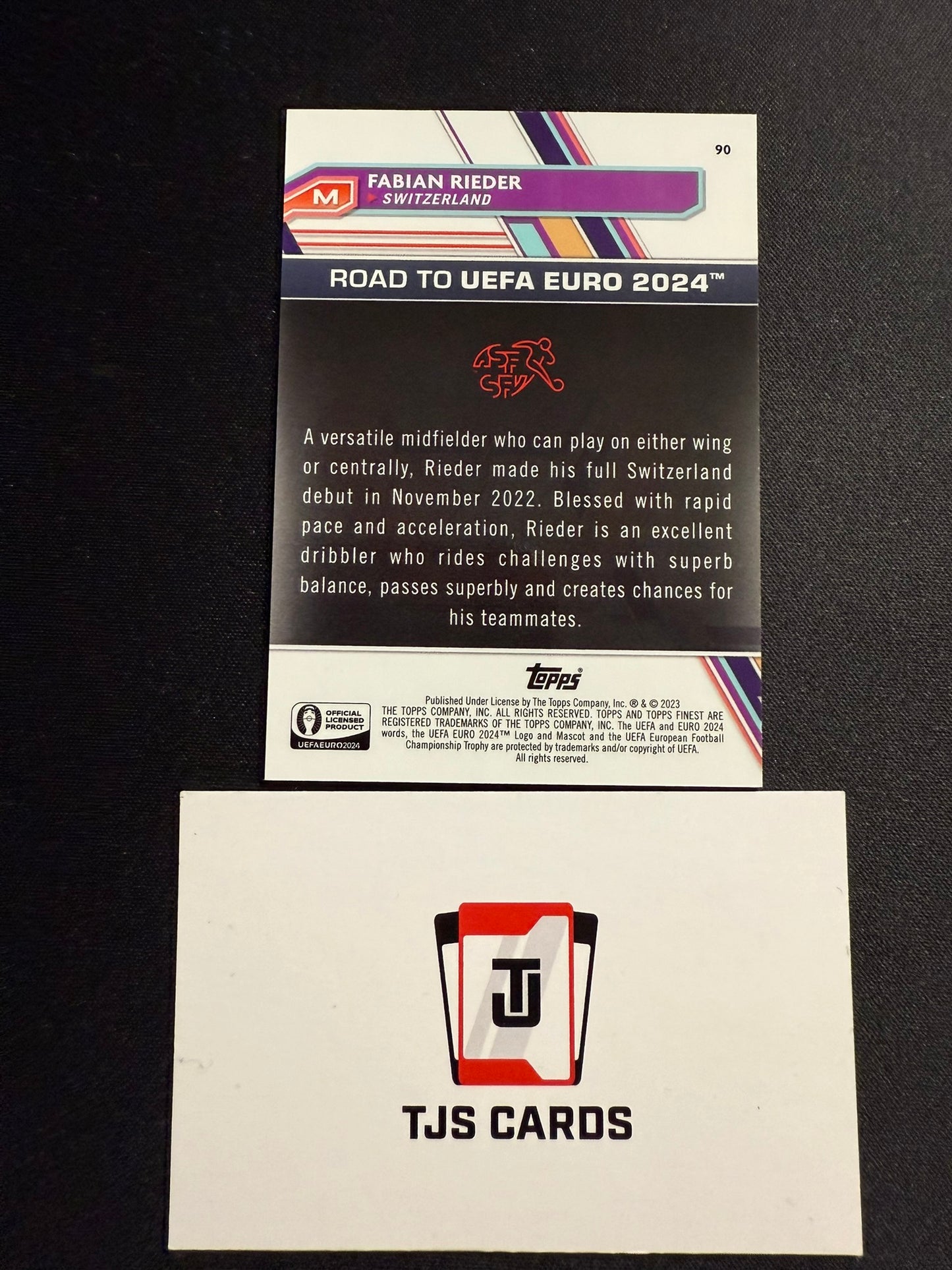 Fabian Rieder - National Debut Green Lava /99 - TOPPS Finest Road To EURO 2024