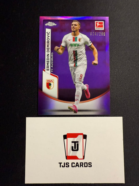Ermedin Demirovic - Purple /299 - TOPPS Bundesliga Chrome 2023/24