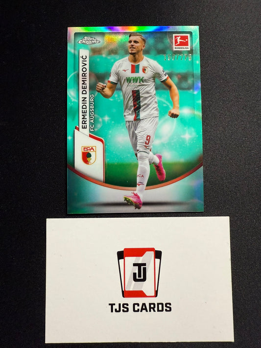Ermedin Demirovic - Aqua Bubbles /275 - TOPPS Bundesliga Chrome 2023/24