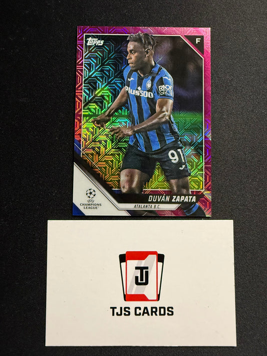 Duvan Zapata - Pink Mojo /125 - TOPPS UCL Japan 2021/22