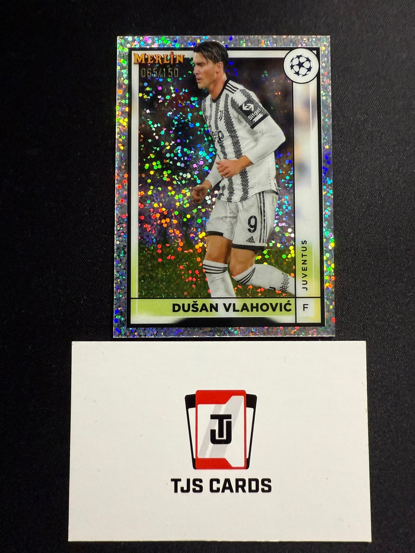 Dusan Vlahovic - Speckle /150 - TOPPS Merlin Chrome 2022/23