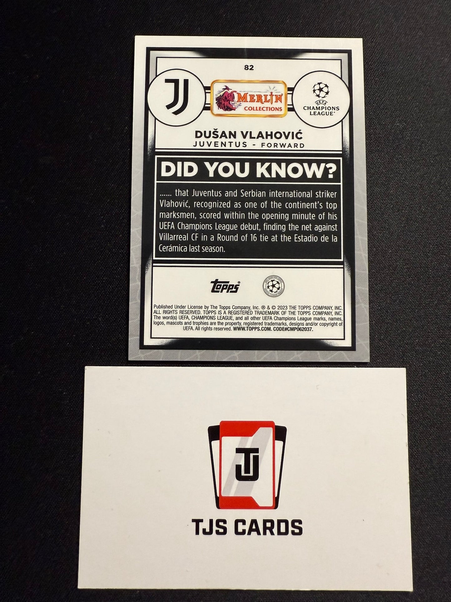 Dusan Vlahovic - Speckle /150 - TOPPS Merlin Chrome 2022/23