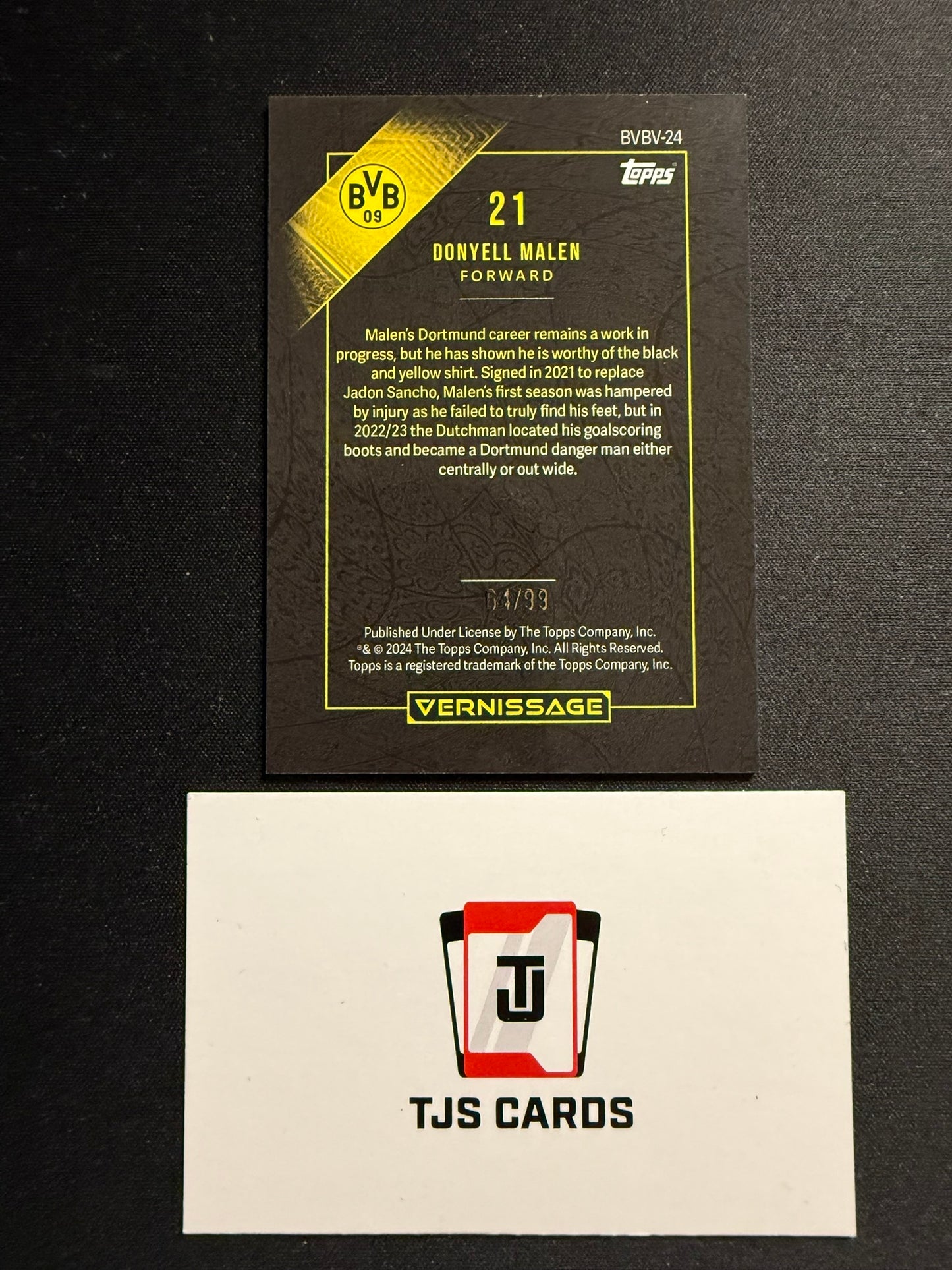 Donyell Malen - Green /99 - TOPPS BvB Vernissage 2023/24