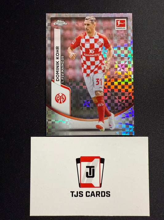 Dominik Kohr - X-Fractor /250 - TOPPS Bundesliga Chrome 2023/24