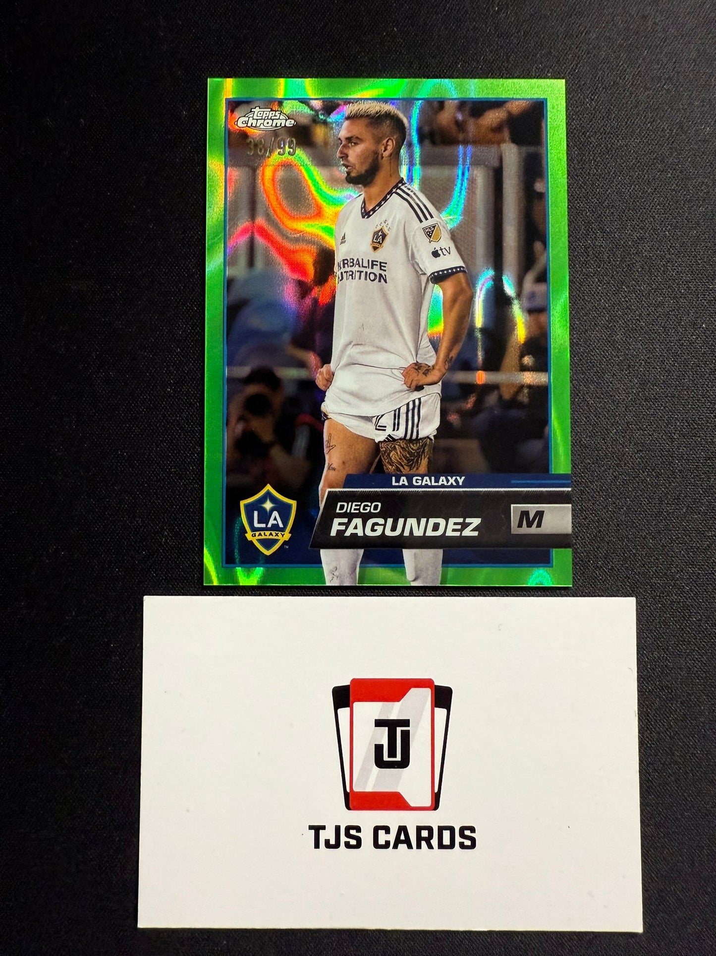 Diego Fagundez - Green Lava /99 - TOPPS MLS Chrome 2023