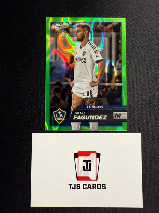 Diego Fagundez - Green Lava /99 - TOPPS MLS Chrome 2023