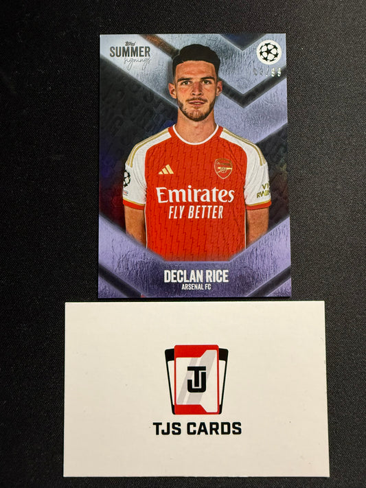 Declan Rice - Blue /99 - TOPPS Summer Signings 2023