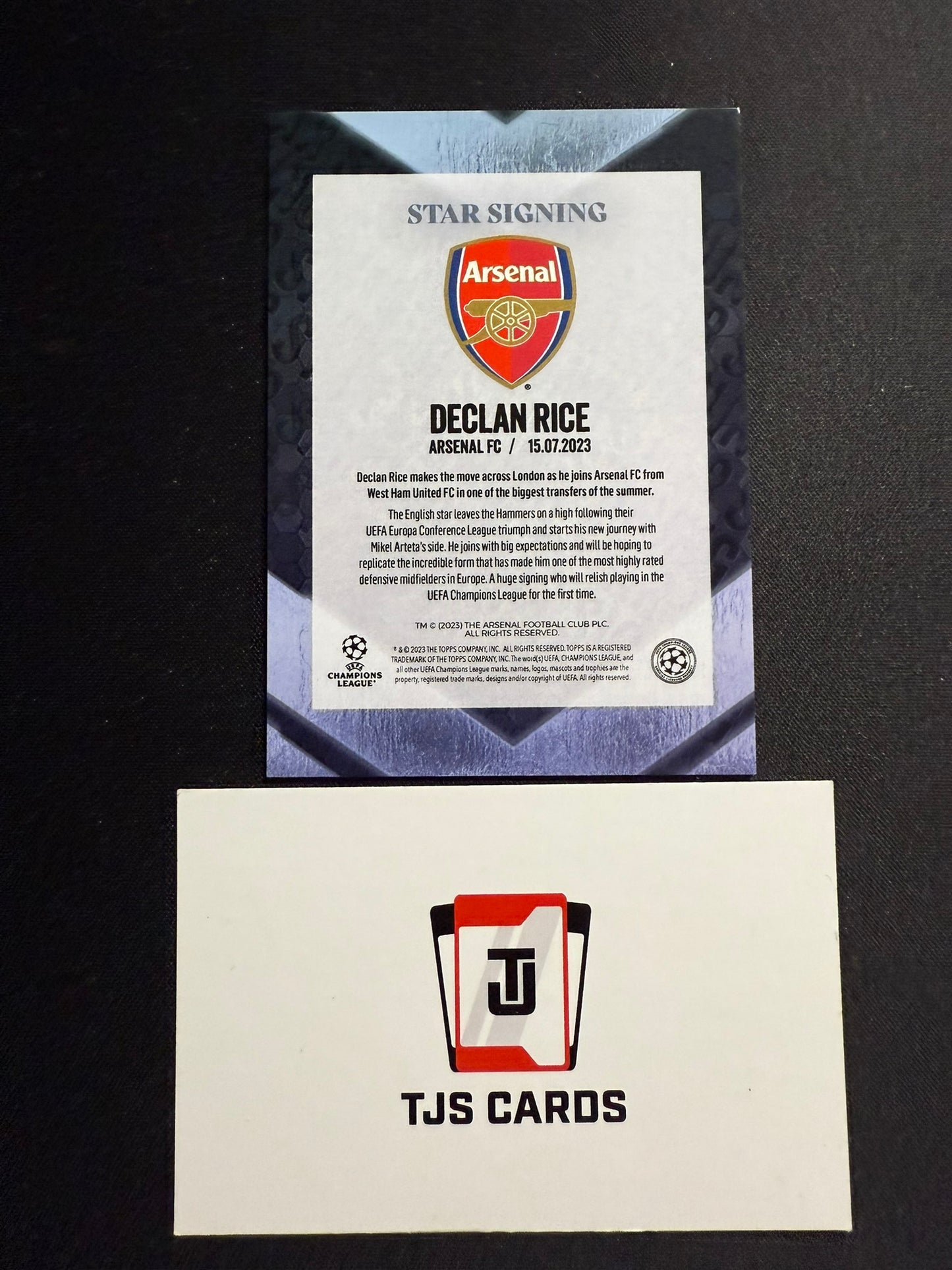 Declan Rice - Blue /99 - TOPPS Summer Signings 2023