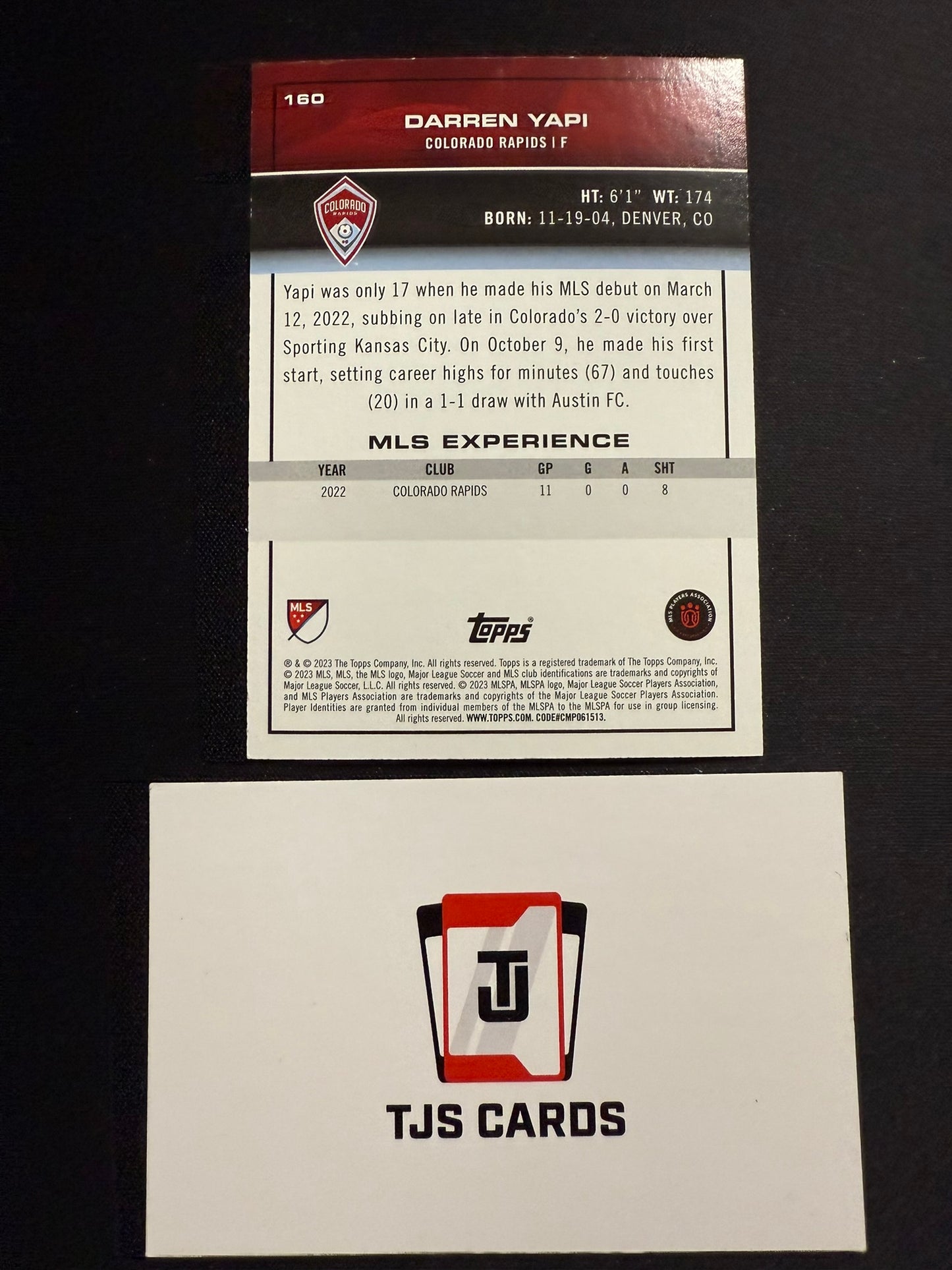 Darren Yapi - Rookie Orange /25 - TOPPS MLS 2023