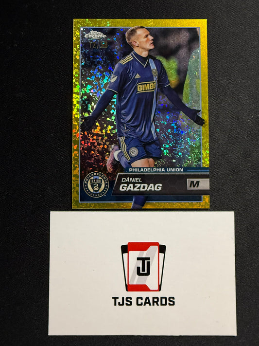 Daniel Gazdag - Gold Mini-Diamond /50 - TOPPS MLS Chrome 2023