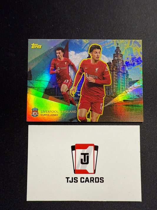 Curtis Jones - Gold Our City /50 - TOPPS Liverpool Team Set 2021/22