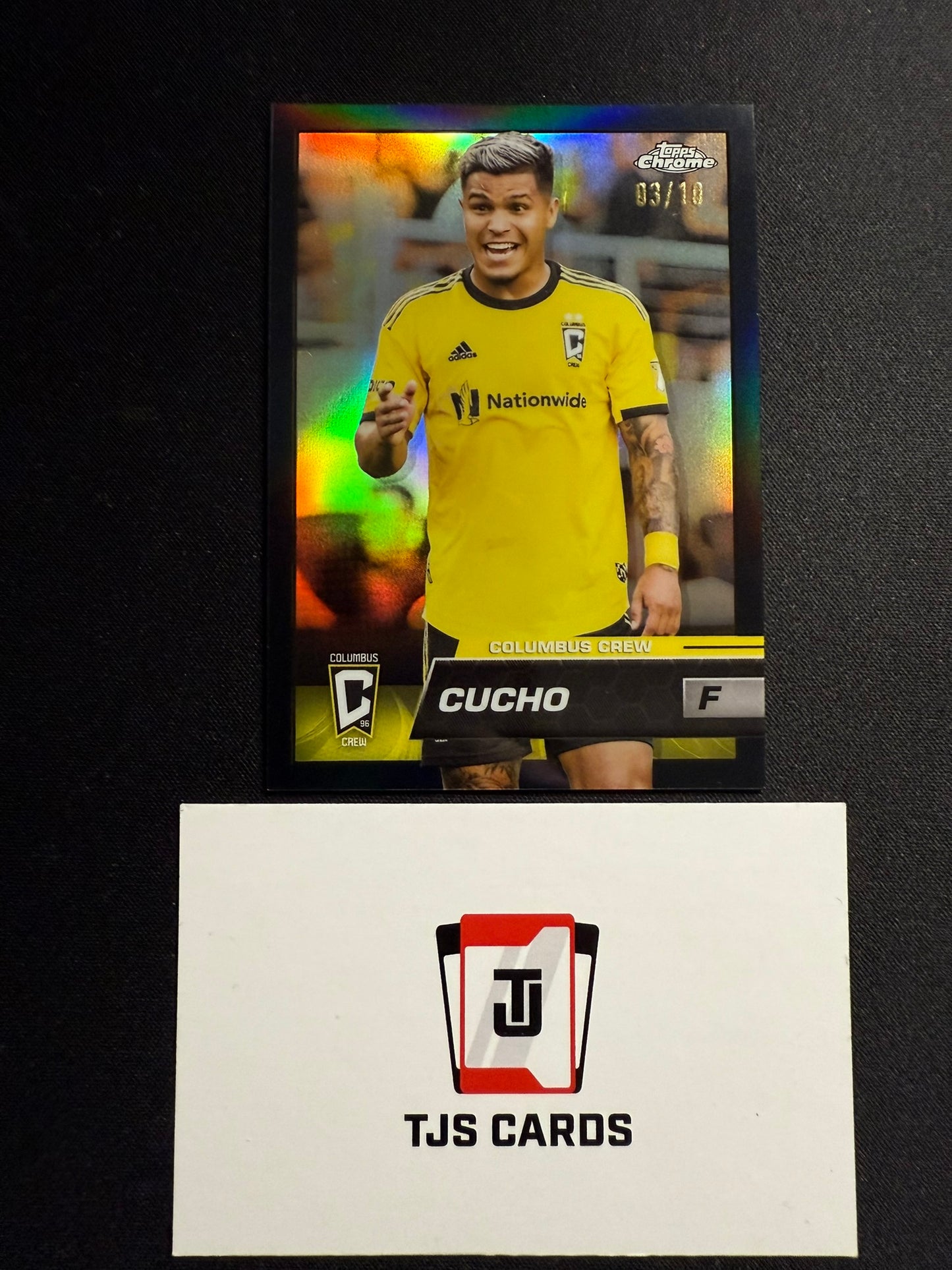 Cucho - Black /10 - TOPPS MLS Chrome 2023